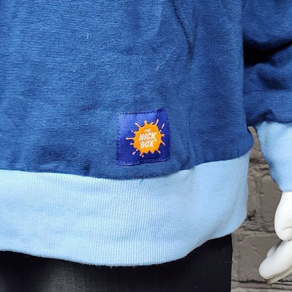 Nickelodeon Hey Arnold Halloween Blue Hoodie, Men's 2XL - Picture 7 of 13